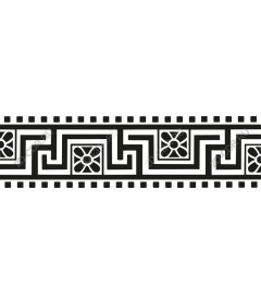  Elegant black and white decorative frame