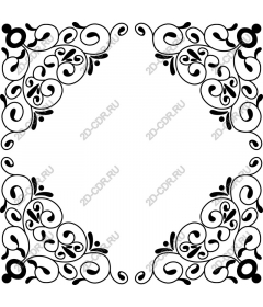 Elegant decorative frame with floral motifs