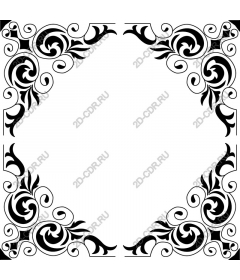  Elegant decorative frame-flower