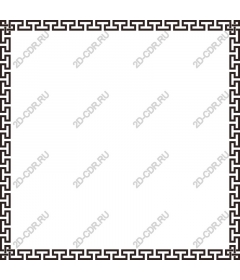  Decorative geometric border