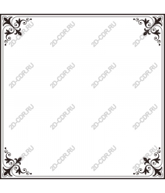 Decorative frame ornament