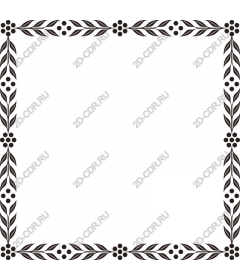  Elegant floral border