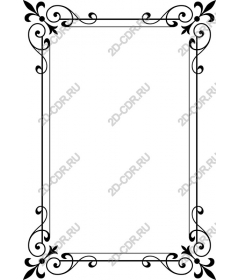 Vintage floral frame