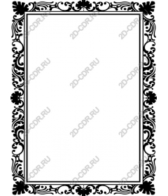Vintage floral frame