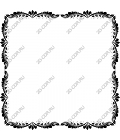 Exquisite floral frame