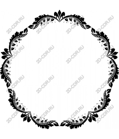 Exquisite floral frame