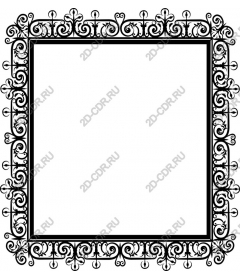 Vintage decorative frame