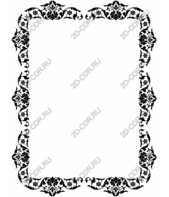 Decorative floral frame
