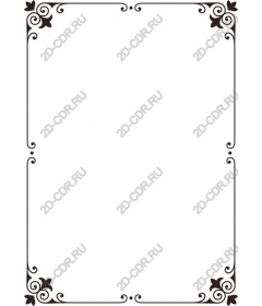 Vintage floral frame