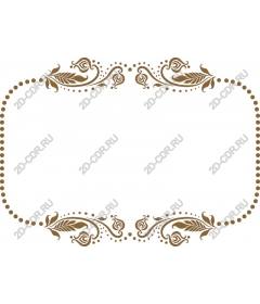  Elegant floral decorative frame