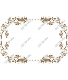 Elegant floral border