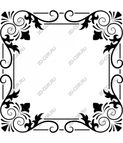 Exquisite floral frame
