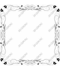  Elegant floral frame