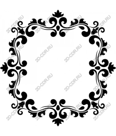 Vintage floral frame