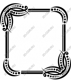 Decorative floral frame