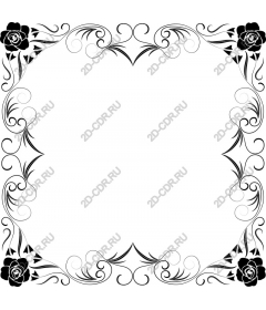  Elegant floral frame