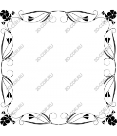  Elegant floral frame