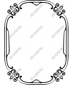 Elegant vintage floral frame