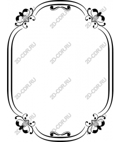 Elegant vintage floral frame and