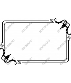 Elegant decorative frame