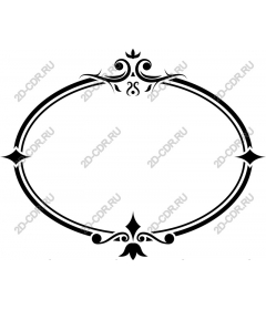 Elegant decorative frame