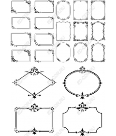 Элегантный набор рамок