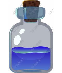 Бутылка синего зелья
