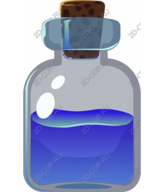 Бутылка синего зелья