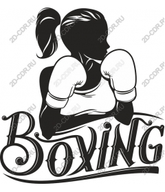 Boxing woman