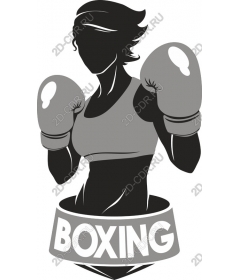  Dynamic female boxer