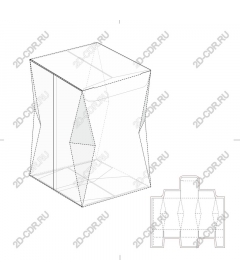 Шаблон геометрической коробки