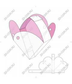  Gift box in heart shape 3D