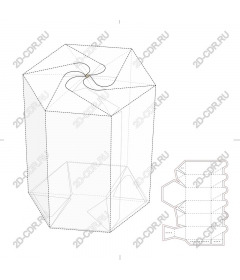 Упаковка из шестиугольного картона