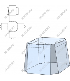  Drawing transparent packaging box