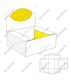  Template packaging box lemon