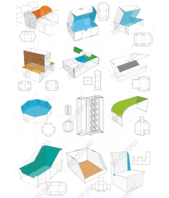  Коллекция шаблонов настраиваемой упаковки