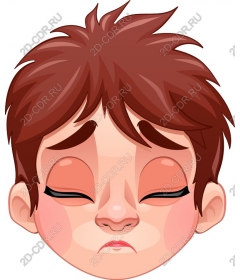  Inflated cartoon boy