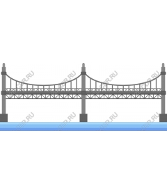 Классический подвесной мост