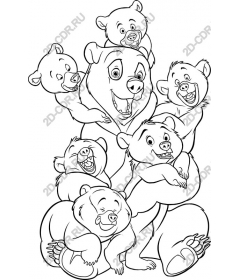  Joyful family of bears