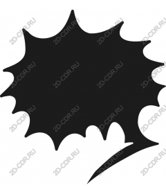Explosive speech bubble