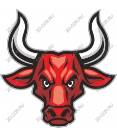  Fierce Red Bull Head