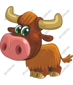  Whimsical cartoon cow