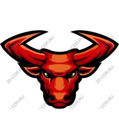  Fierce Red Bull Head