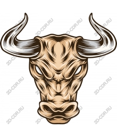 Working with a bull's head