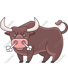  Fancy ox clip art