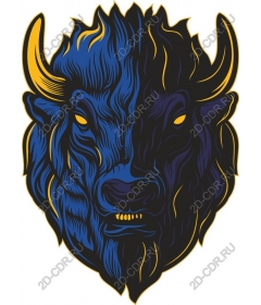  Bold Bison Head