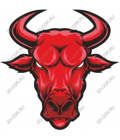  Fierce Red Bull Head