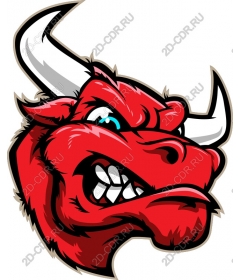  Fierce Red Bull Head
