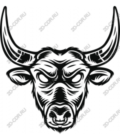  Brave bull's head