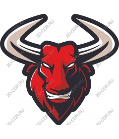  Fierce Red Bull Head